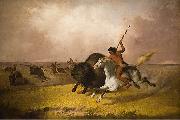 John Mix Stanley Buffalo Hunt on the Southwestern Prairies oil